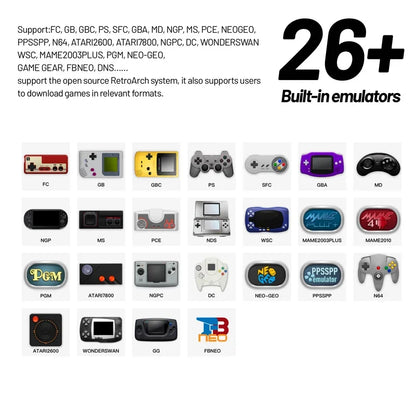 Trimui Smart Pro Retro Handheld Game Console with 4.96'' IPS HD Screen, Linux System, RGB Lighting, and Joystick for Classic Gaming